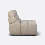 CHOPIN 1-seater modular sofa in recycled olefin 89 x 93 x 78 cm in natural colour