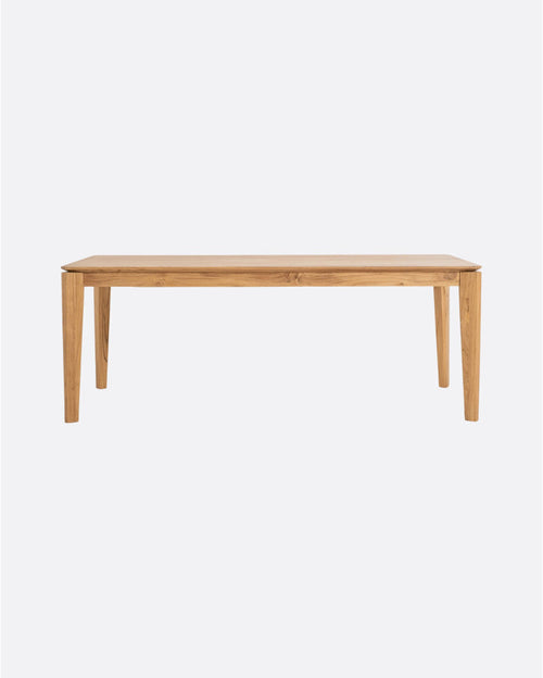 Table de salle à manger DAOEN en bois de teck recyclé 220 x 90 x 76 cm