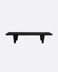 RIVIA coffee table in suar wood 170 x 55 x 33 cm height in black