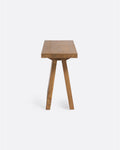 Mesa auxiliar BATU de madera de teca reciclada 85 x 24 x 38 cm en color natural