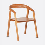 Chaise ARC en bois de teck 56 x 57 x 76 cm en couleur naturelle