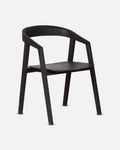 Chaise ARC en bois de teck 56 x 57 x 76 cm en couleur noire