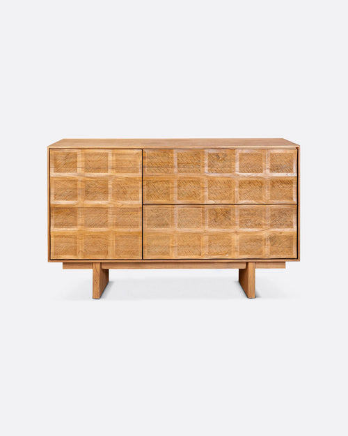 Buffet RIJAL en bois de teck recyclé 130 x 45 x 79 cm