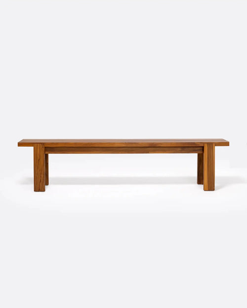 Banco de exterior MEDAN de madera de teca 200 x 38 x 45 cm