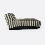 CACCINI outdoor chaise longue 90 x 145 x 80 cm in natural and dark grey (Charcoal)