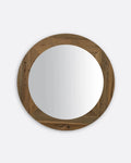 EROSI mirror in recycled teak wood Ø 130 cm x 4 cm thick
