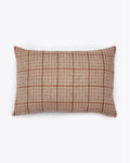 GADELA cushion cover in linen 60 x 40 cm in natural colour with terracota stripes