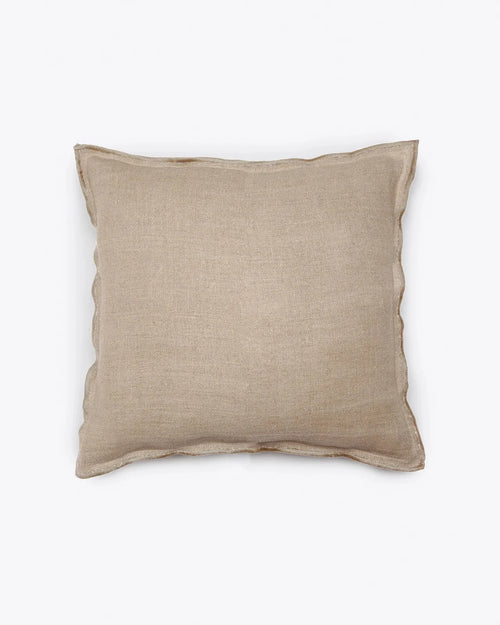 KAURA linen cushion cover 50 x 50 cm in natural