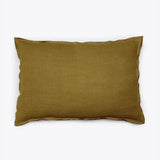 Housse de coussin KAURA en lin 60 x 40 cm en moutarde