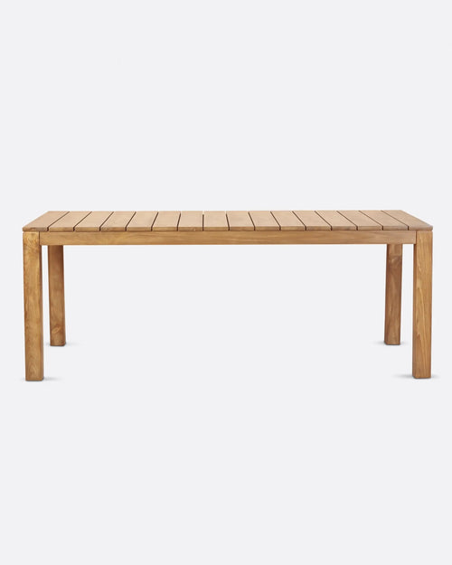Table à manger d'extérieur GENESIS en bois de teck 200 x 90 x 76 cm