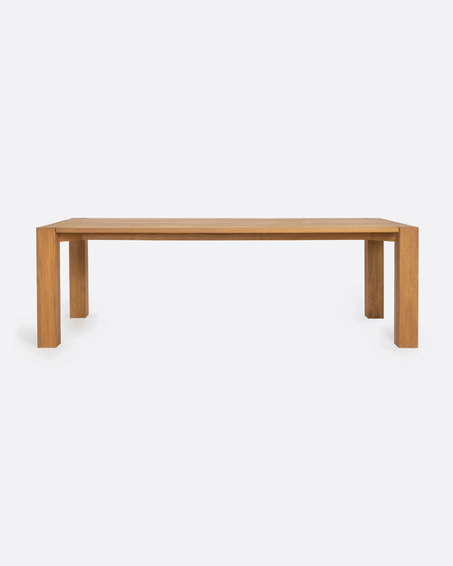 Table à manger SERAI en bois de teck recyclé 250 x 100 x 75 cm en couleur naturelle