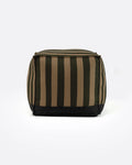 Pouf d'extérieur CACCINI 50 x 50 x 45 cm en couleur naturel et vert foncé (Sahara)