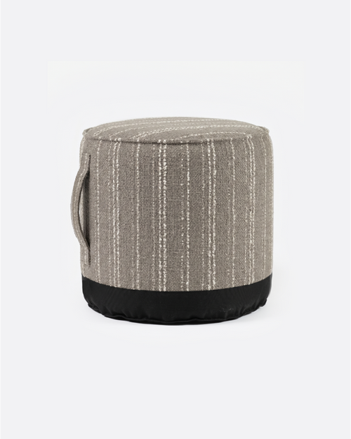 Pouf d'extérieur CACCINI Ø 50 cm x 45 cm de hauteur en couleur en coloris mist