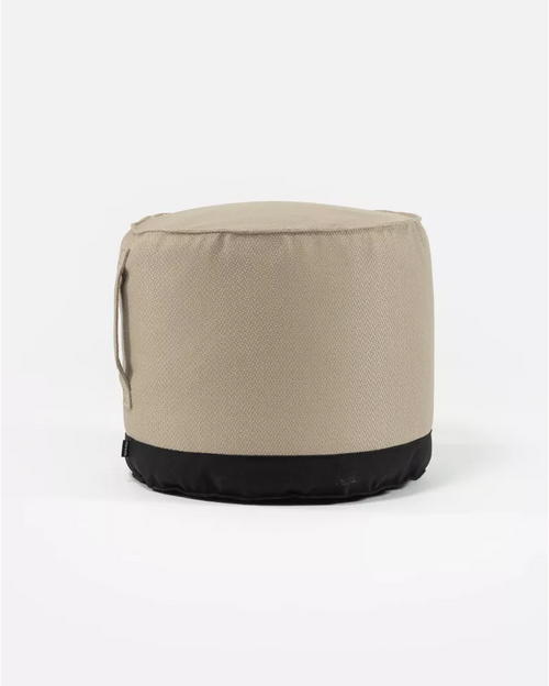 Pouf d'extérieur CACCINI Ø 50 cm x 45 cm de hauteur en couleur naturelle