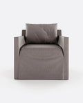 BEETHOVEN LINEAL canapé 1 places en lin 80 x 88 x 94 cm taupe