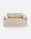 BEETHOVEN LINEAL canapé 2 places en lin 182 x 100 x 94 cm cross
