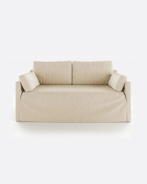 BEETHOVEN LINEAL canapé 2 places en lin 182 x 100 x 94 cm cross