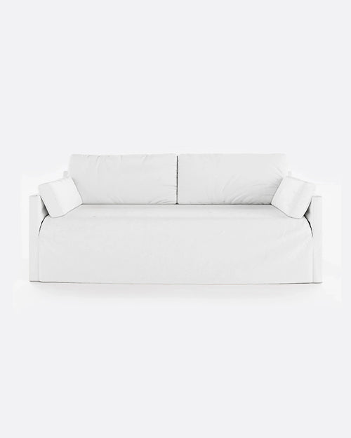 BEETHOVEN LINEAL canapé 3 places en lin 212 x 95 x 94 cm blanc