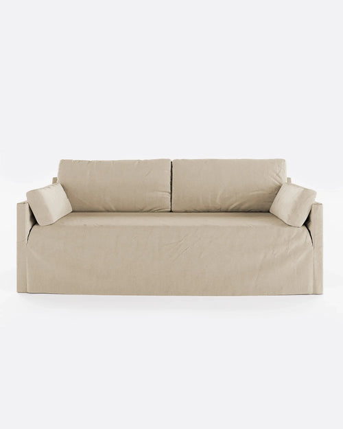 BEETHOVEN LINEAL canapé 3 places en lin 212 x 95 x 94 cm cross
