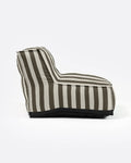 CACCINI 1-seater outdoor sofa 80 x 95 x 80 cm in natural and dark grey colour (Charcoal)