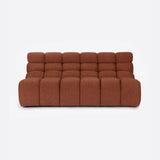 Canapé modulable CHOPIN 2/3 places en oléfine recyclée 190 x 93 x 78 cm en couleur terracotta