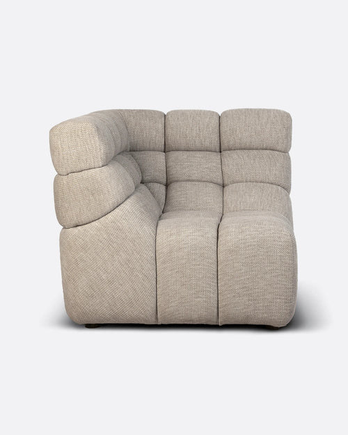 CHOPIN modular sofa corner in recycled olefin 93 x 93 x 78 cm in natural colour