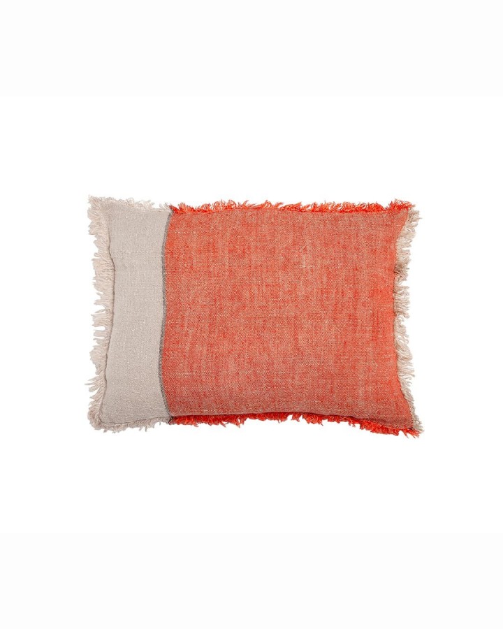 Cushion Cover LEMOOR FRINGES Orange 40