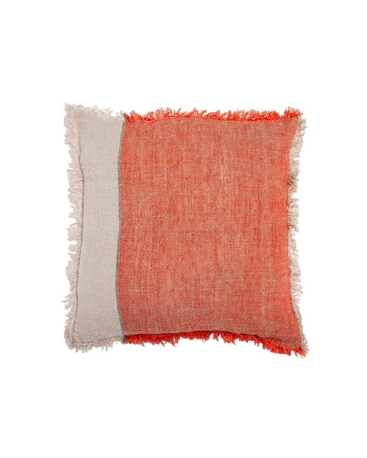 Cushion Cover LEMOOR FRINGES Orange 50