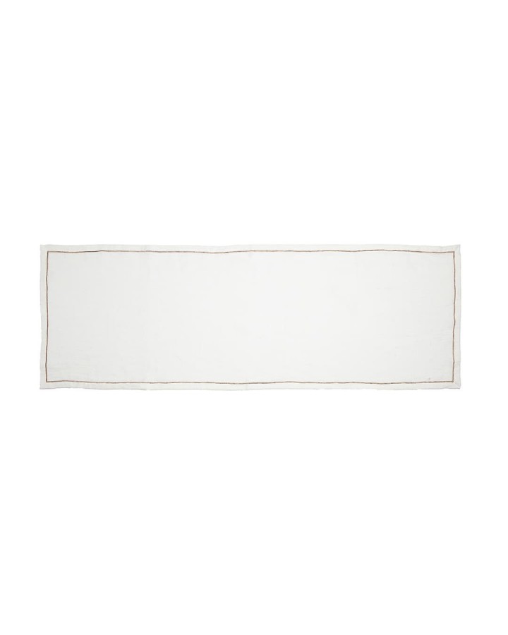 Table runner YAMPUR White