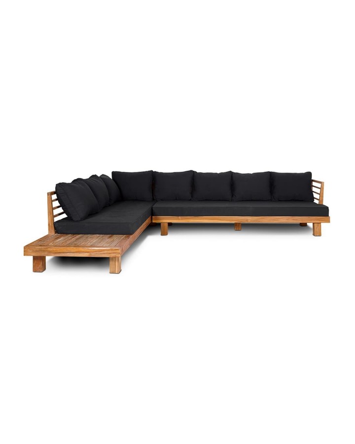 Outdoor sofa STRAUSS SFL-R Black