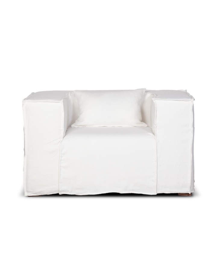 Armchair cover STROZZI 1P White