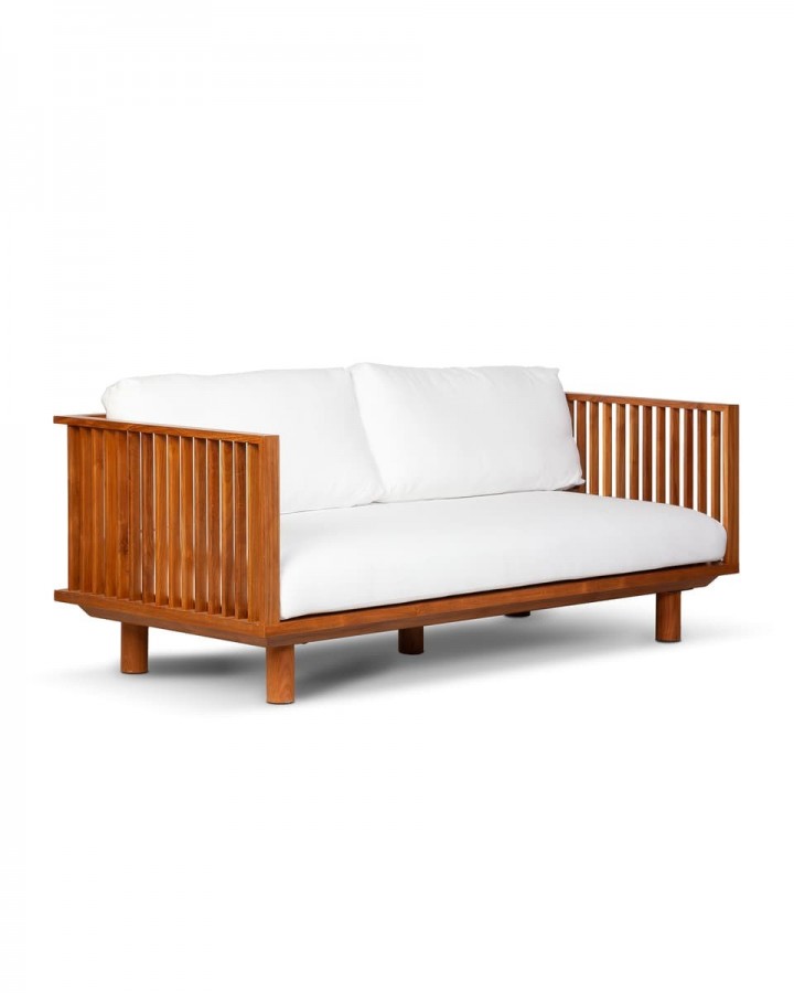 Outdoor sofa TOPRAK 2P White
