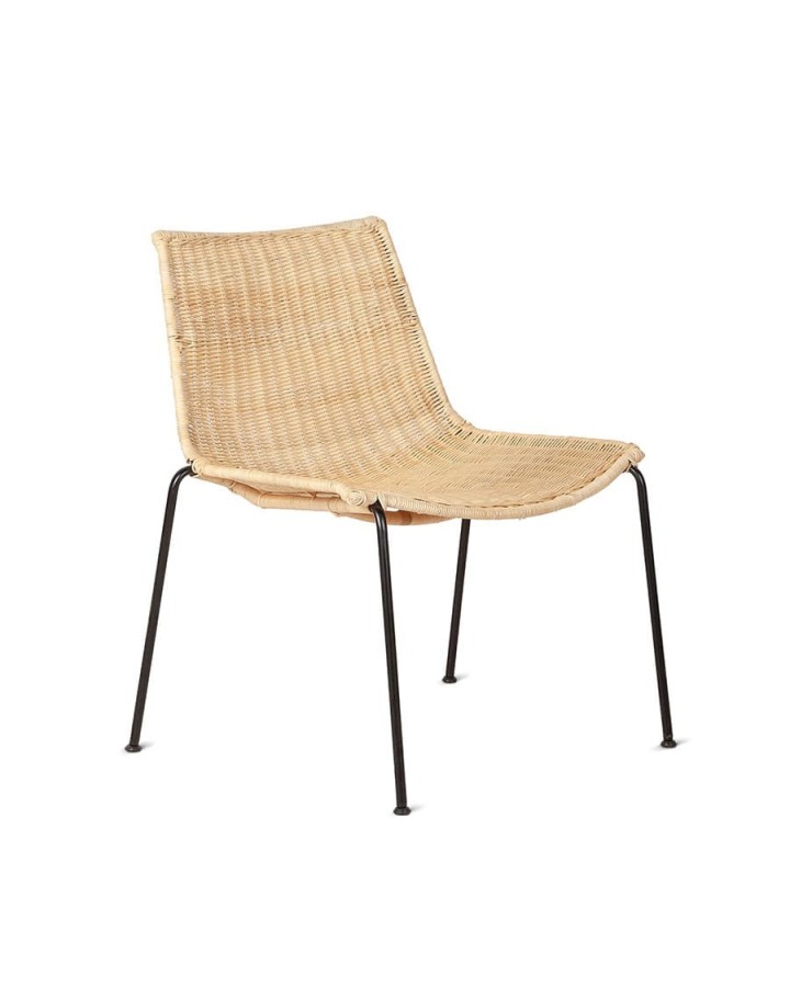 Lounge Chair CAMP Rattan Black