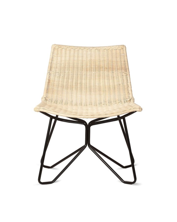 Lounge Chair CAMP CL Rattan Black