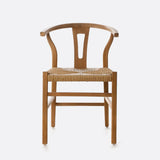 ROB chair in teak wood and paper cord 55 x 57 x 76 cm in natural and black colour