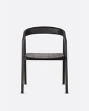 Chaise ARC en bois de teck 56 x 57 x 76 cm en couleur noire