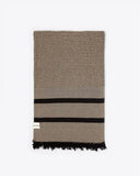 Serviette CHENNAI en coton recyclé 200 x 100 cm en couleur biscuit