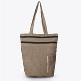 Sac fourre-tout CHENNAI en coton recyclé 50 x 40 cm en couleur biscuit