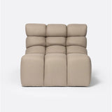 CHOPIN outdoor modular sofa 1-seater in recycled olefin 89 x 93 x 78 cm in natural colour