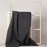 Tapis DAHI en laine et coton 350 x 250 cm en couleur gris anthracite