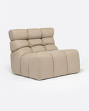 Sofá modular de exterior CHOPIN 1 plaza de olefina reciclada 89 x 93 x 78 cm en color natural