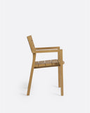 GENESIS outdoor stackable chair in teak wood 55 x 57 x 85 cm in natural colour