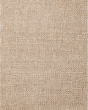 Funda de cojín PAWAI de lino 60 x 60 cm en color natural con overlock negro