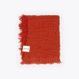 Serviette NADU en coton recyclé 70 x 50 cm en couleur terracotta