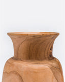Vase GON en bois de teck Ø 20 cm x 20 cm de hauteur