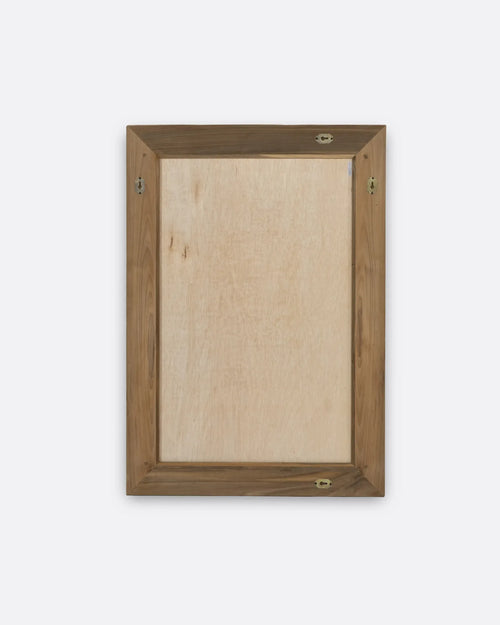 Espejo EROSI de madera de teca reciclada 70 x 4 x 100 cm