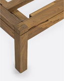 Estructura de cama EROSI de madera de teca reciclada 170 x 210 x 79 cm para colchón 160 x 200 cm