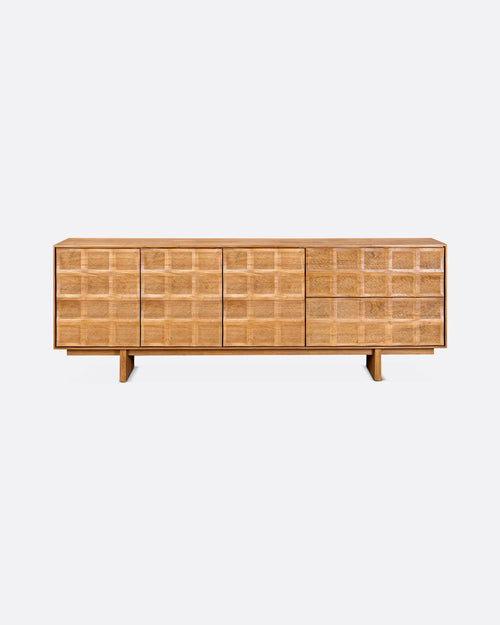 Buffet RIJAL en bois de teck recyclé 223 x 45 x 79 cm