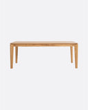 Table de salle à manger DAOEN en bois de teck recyclé 220 x 90 x 76 cm