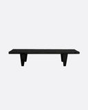 Mesa de centro RIVIA de madera de suar 170 x 55 x 33 cm de altura en color negro